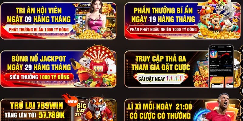 Cá cược xổ số 789Win rinh khuyến mãi mỗi ngày